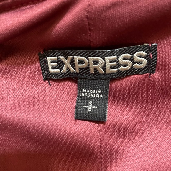 Express Satin Ruffle Trapeze Dress - S, Mauve/Pink - Picture 3 of 6